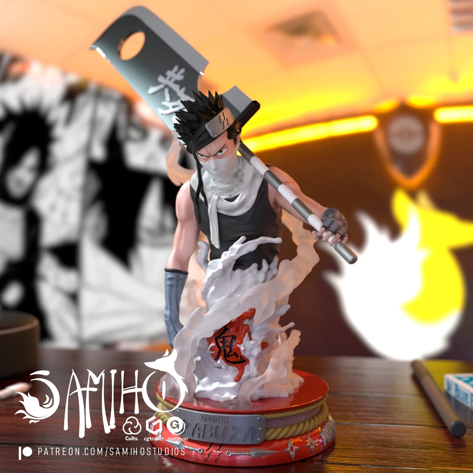 STL - Zabuza, el Demonio de la Niebla
