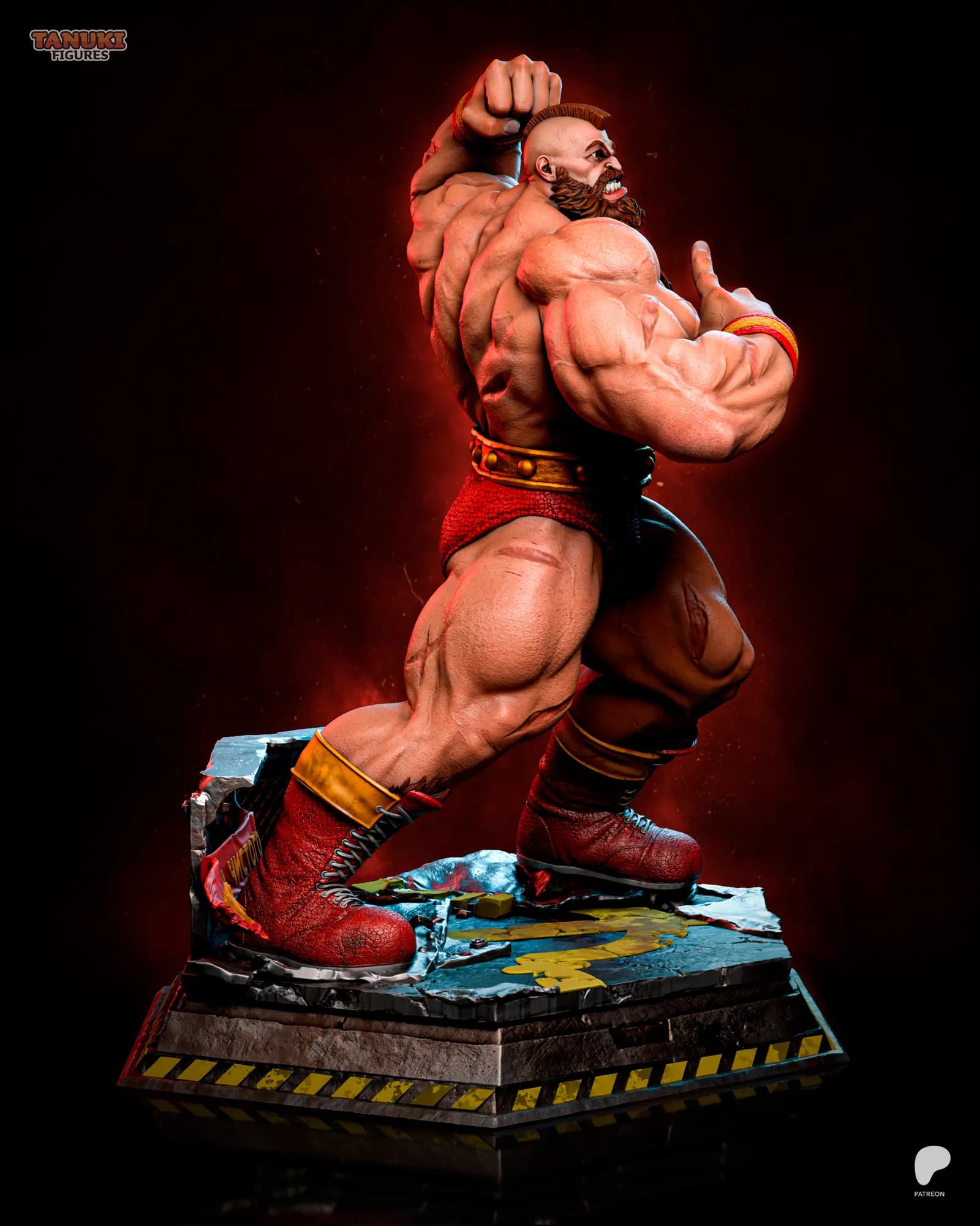 STL - Zangief figura de lucha render 3