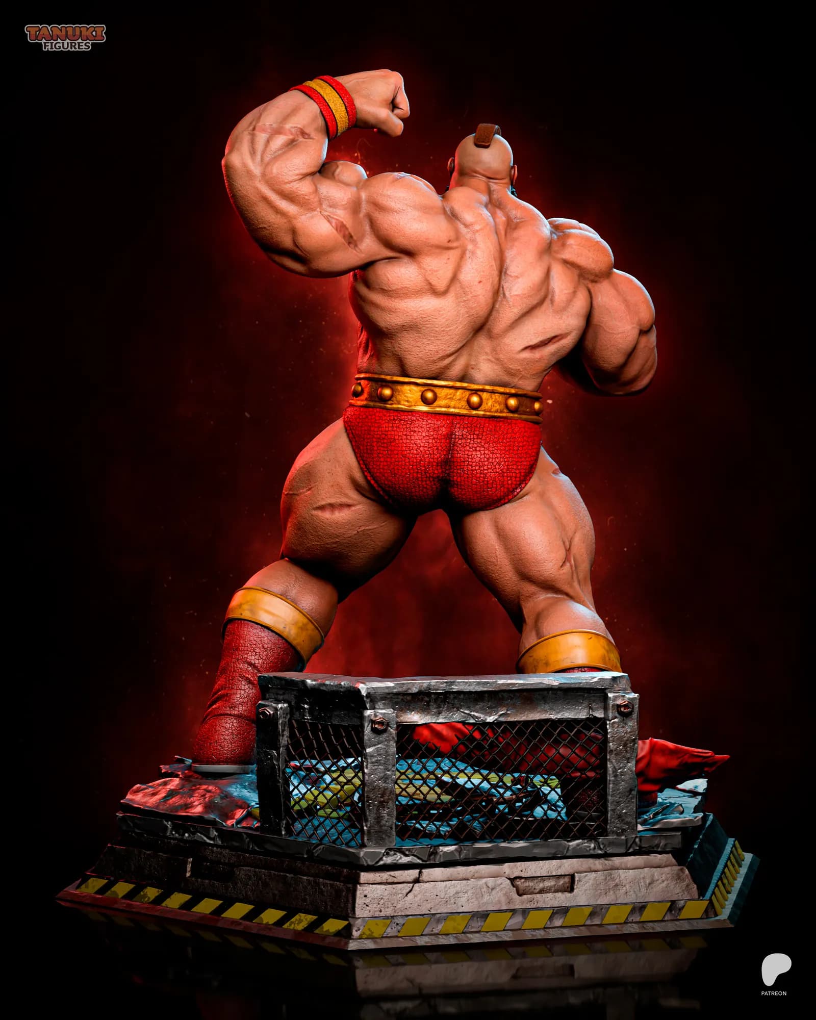 STL - Zangief figura de lucha render 4