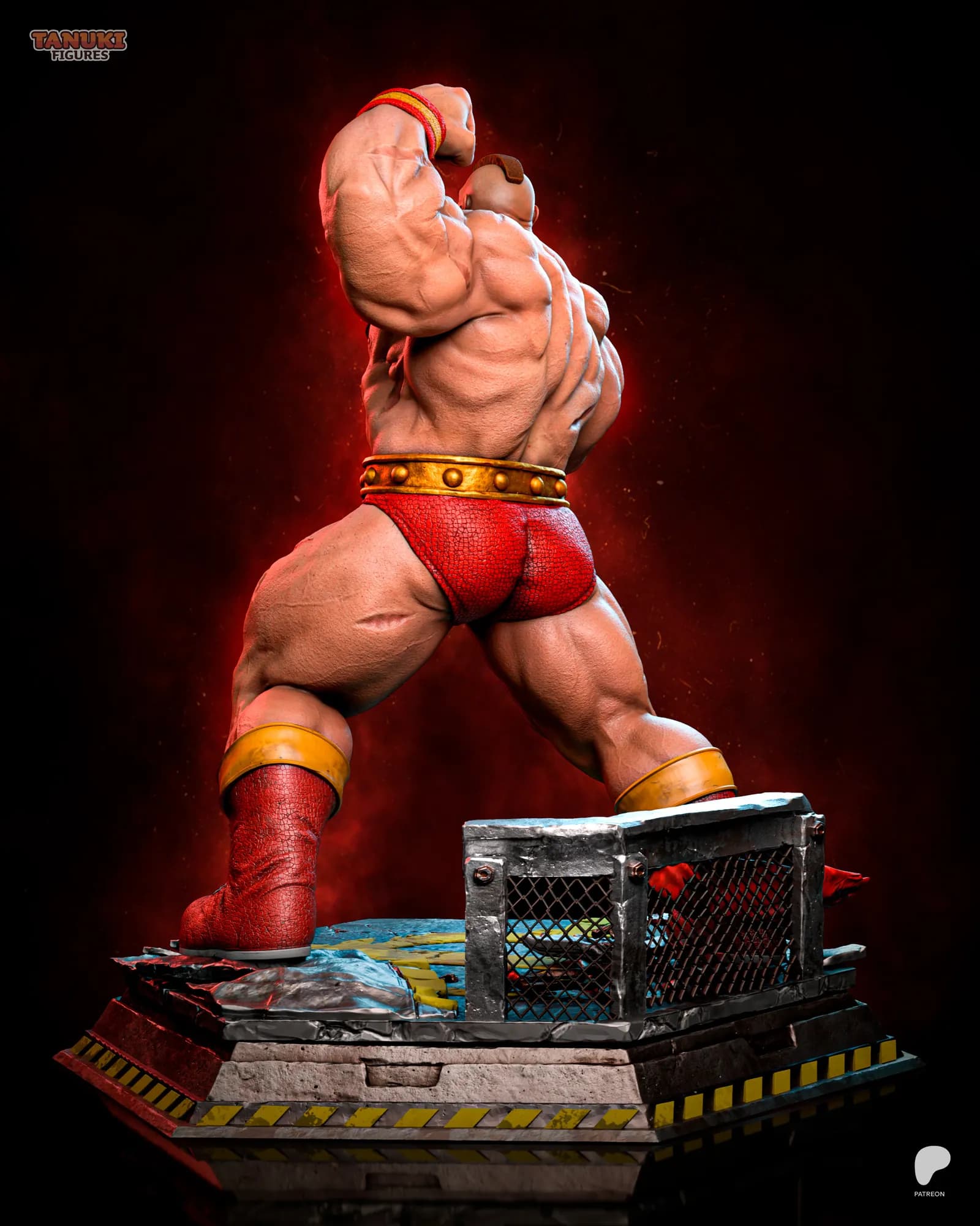 STL - Zangief figura de lucha render 5