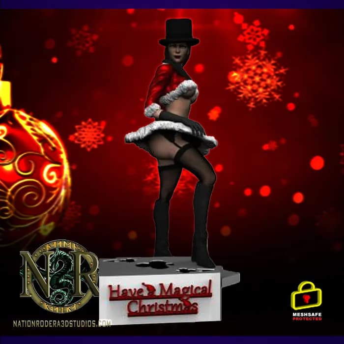 STL - Zatanna Traje Navideño render 2