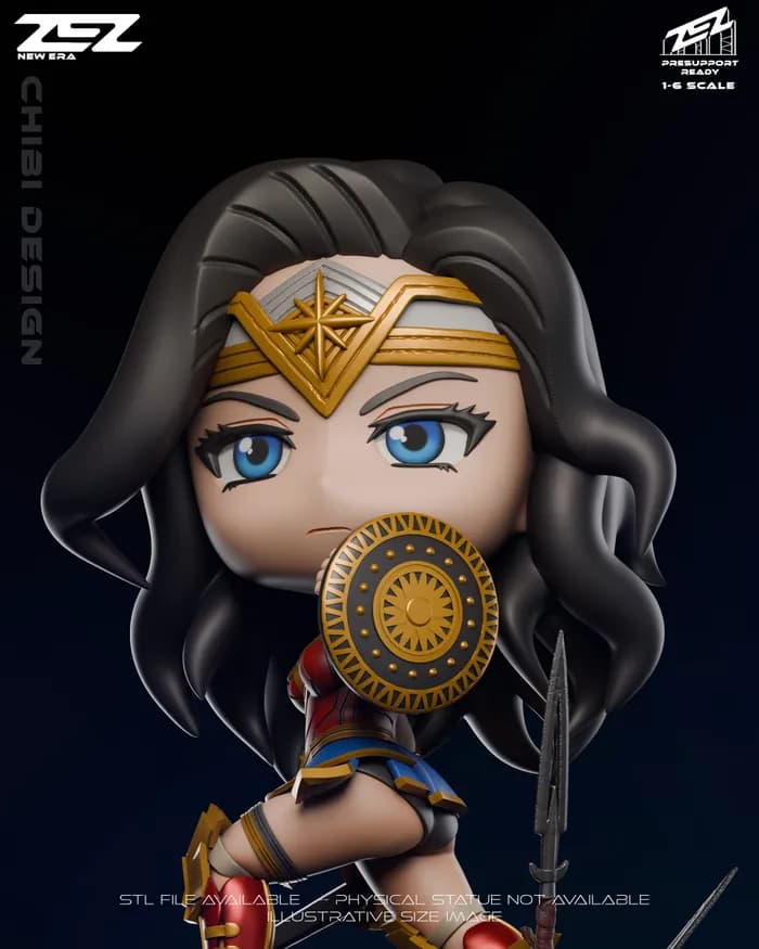 STL - zez chibi wonder woman