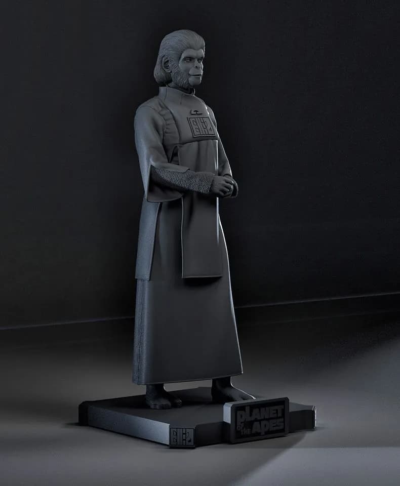 STL - Zira de El Planeta de los Simios render 3