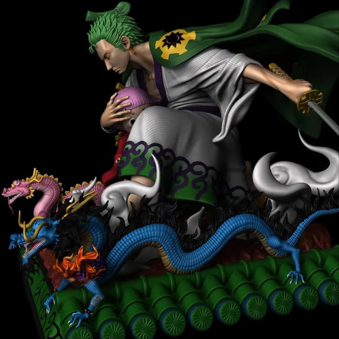 STL - zoro and toko render 3