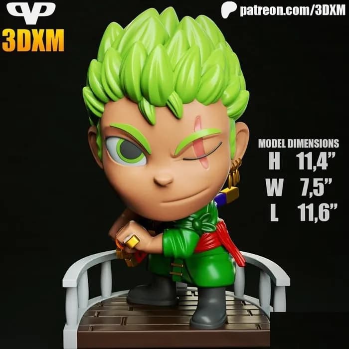 STL - zoro chibi