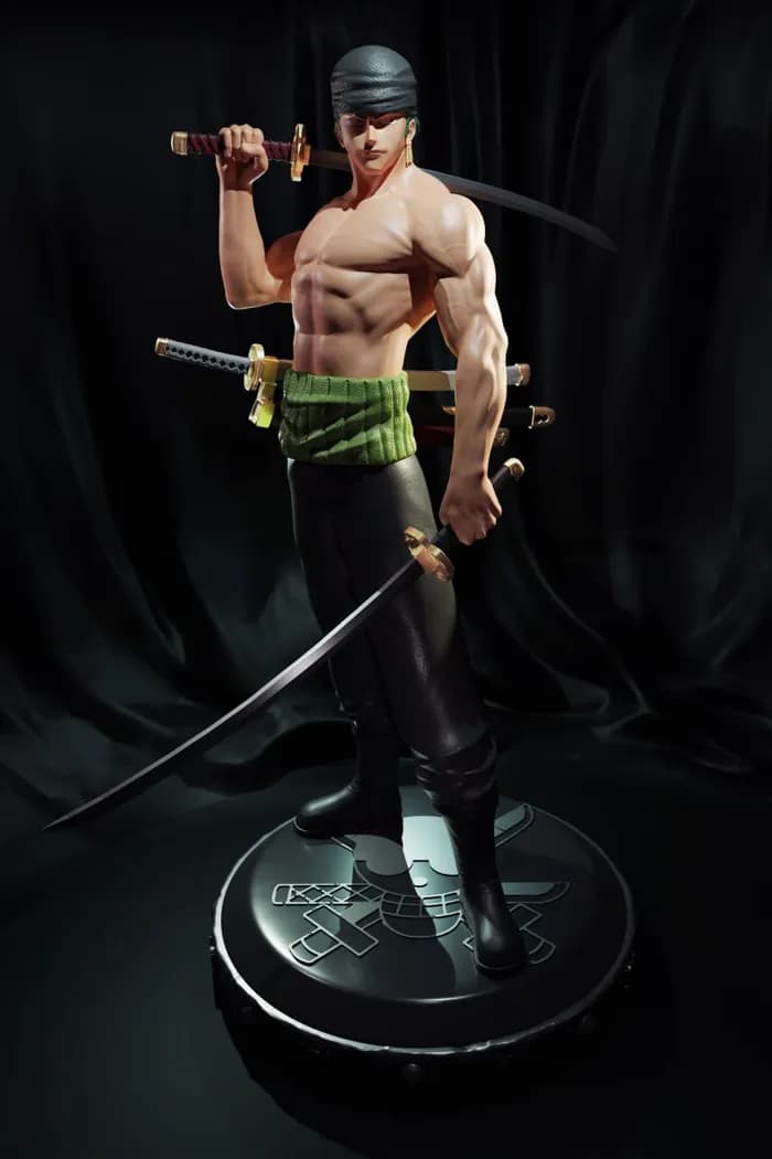 STL - zoro one piece 3d print