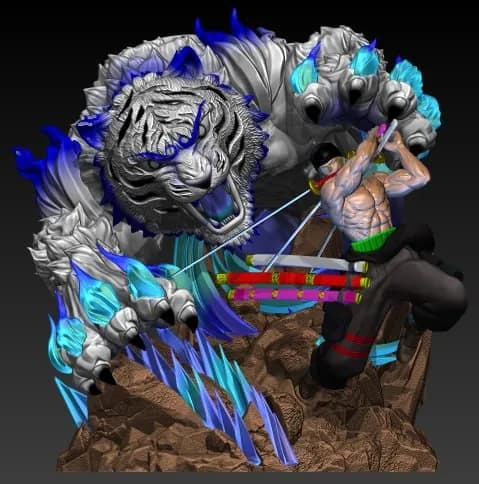 STL - zoro tiger v1 supreme studio