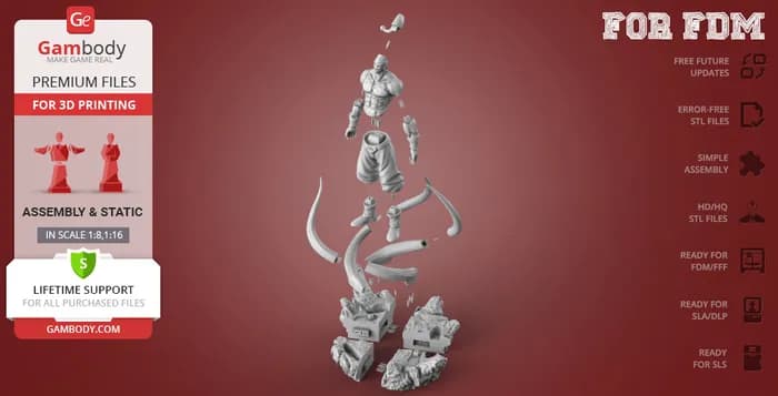 STL - super buu gambody 1 render 3