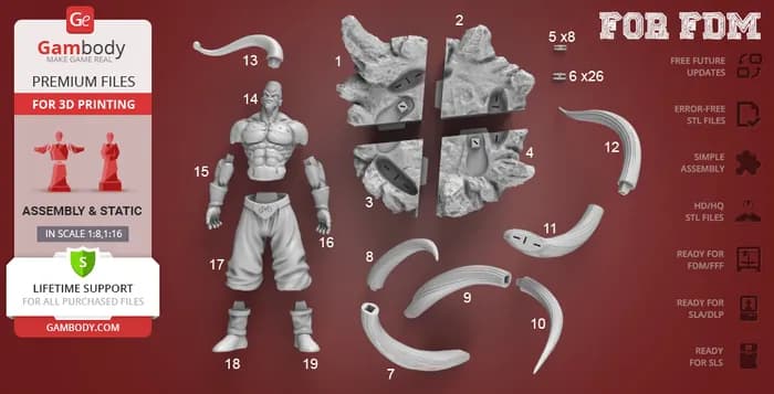 STL - super buu gambody 1 render 4