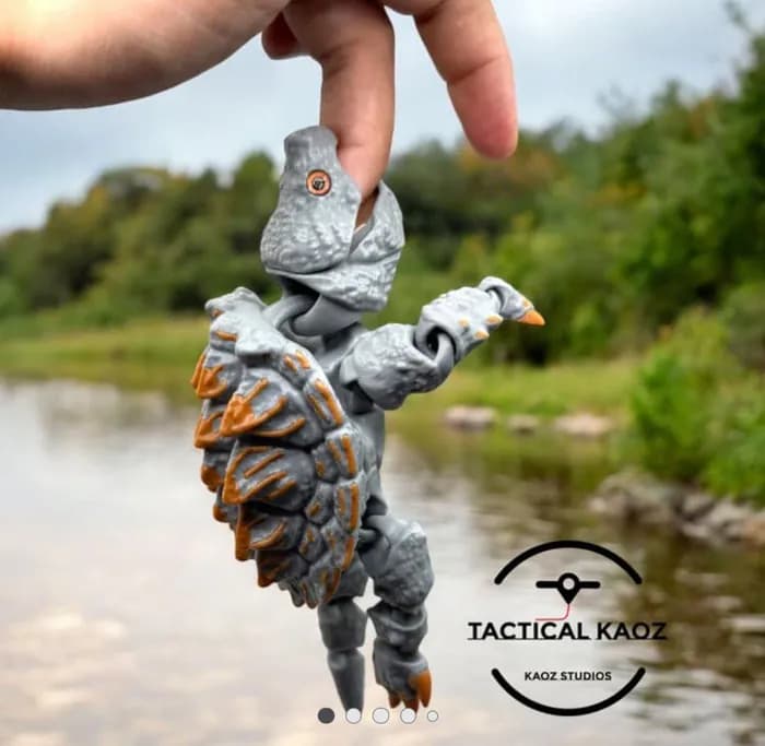 STL - totuga caiman articulada