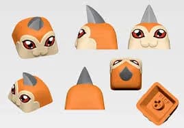 STL - tsunomon keycap