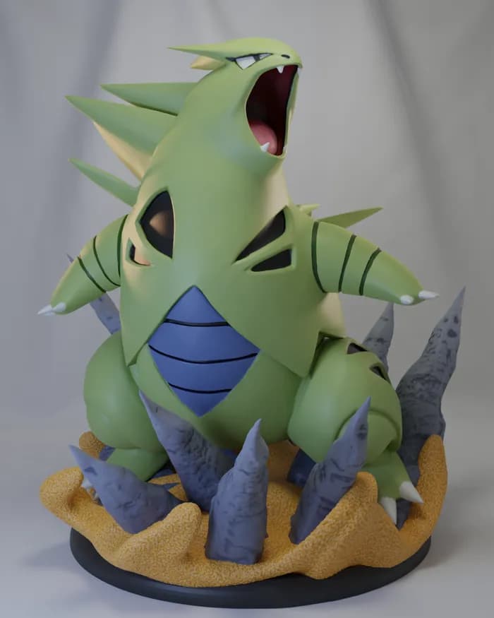 STL - tyranitar pack render 3