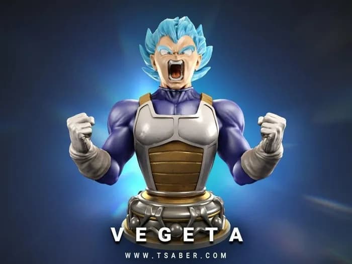 STL - vegeta bust dragon ball