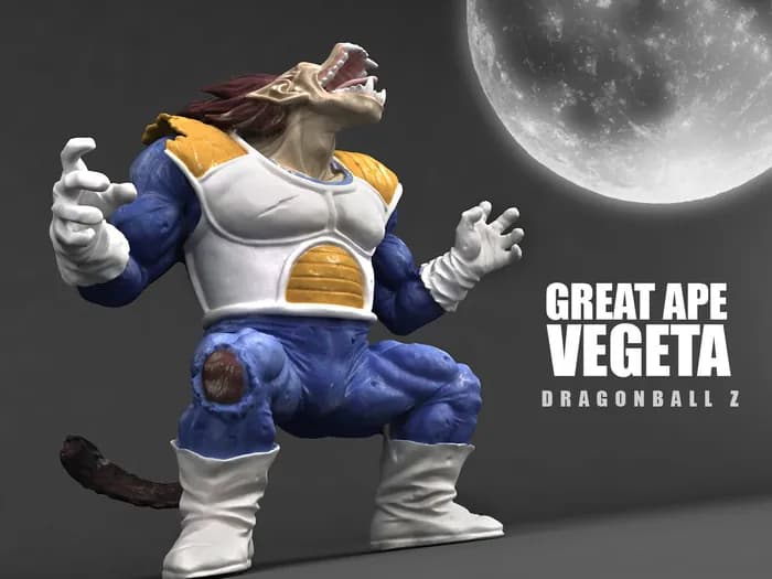 STL - vegeta great ape cgtrader render 3