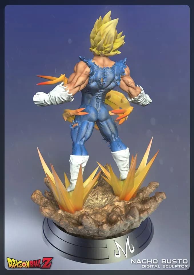 STL - vegeta malo arm render 2
