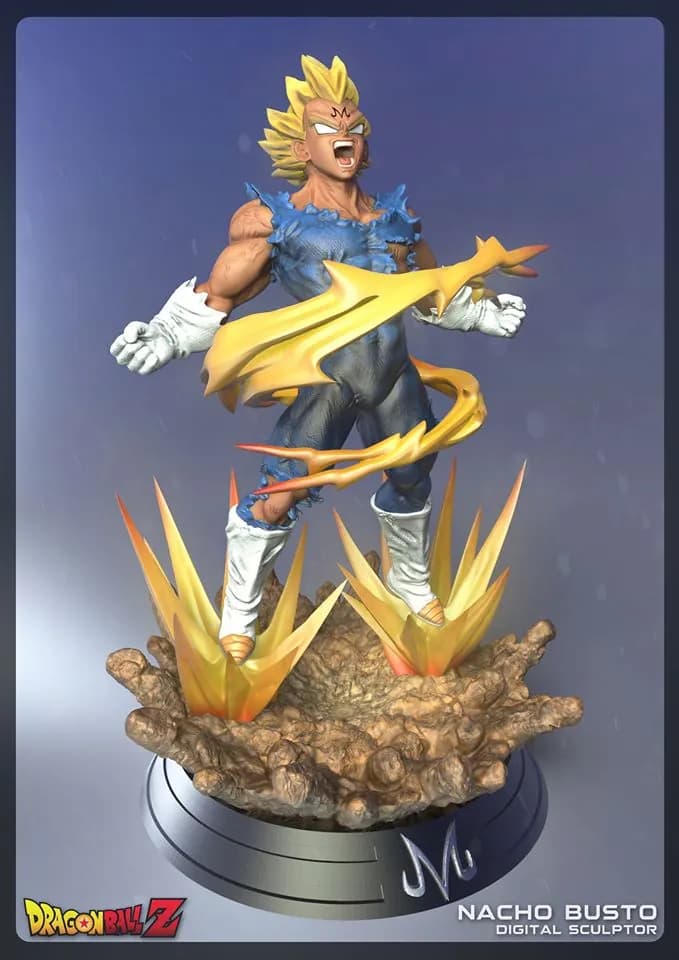 STL - vegeta malo arm render 3