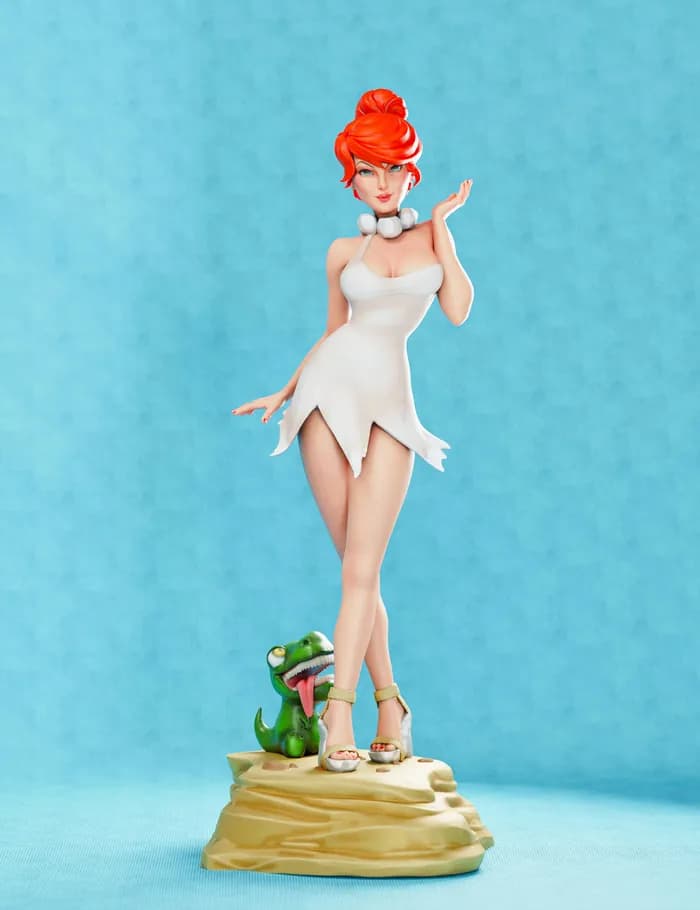 STL - vilma picapiedra render 2