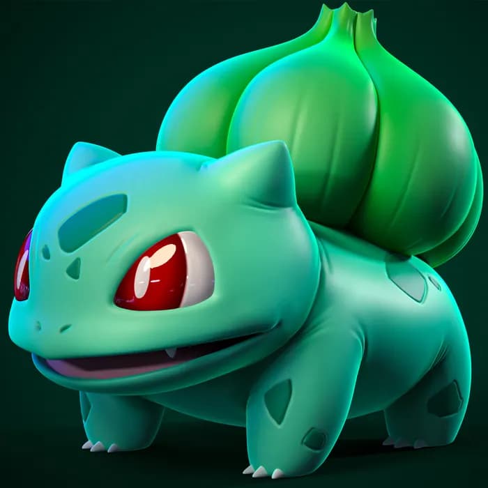 STL - ydeval #001 bulbasaur render 2