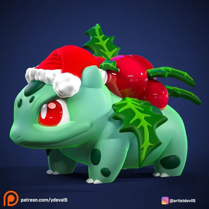 STL - ydeval #001 bulbasaur render 3