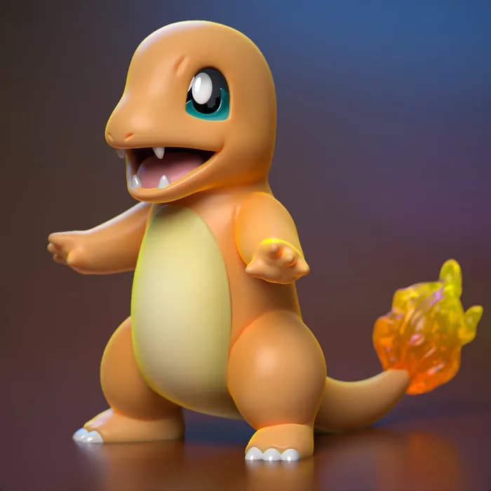 STL - ydeval #004 charmander render 2
