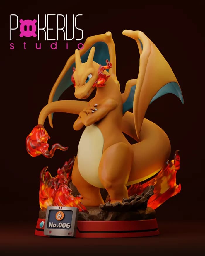 STL - ydeval #006 charizard render 2