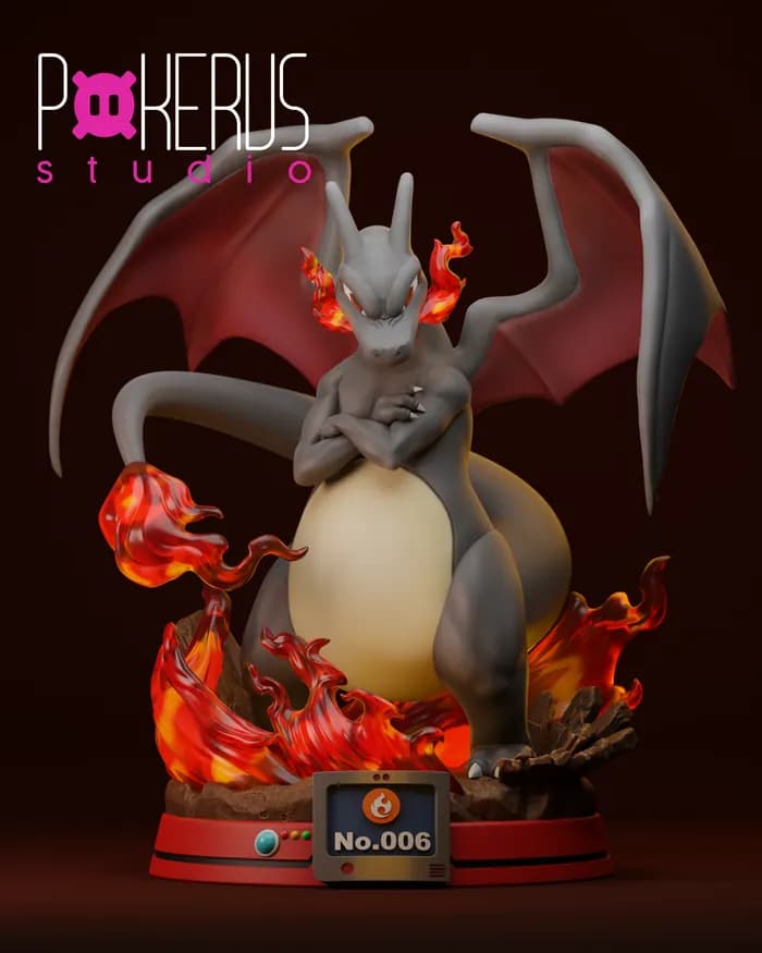 STL - ydeval #006 charizard render 5