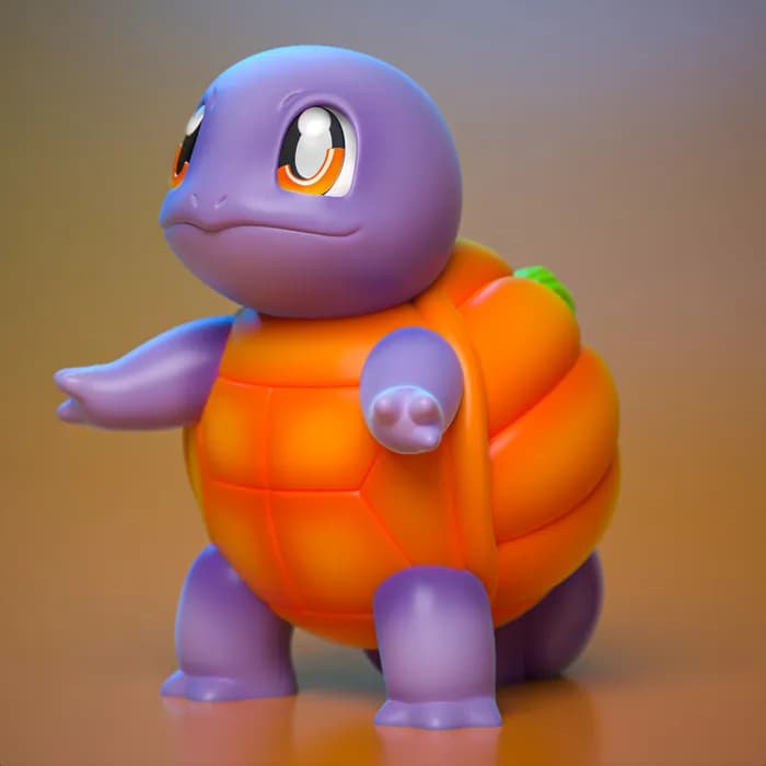 STL - ydeval #007 squirtle render 3