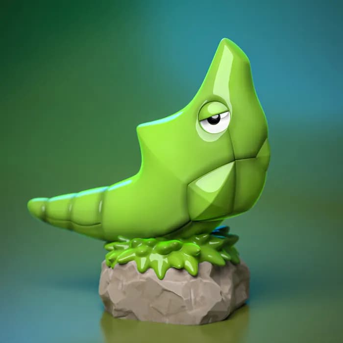 STL - ydeval #011 metapod render 2