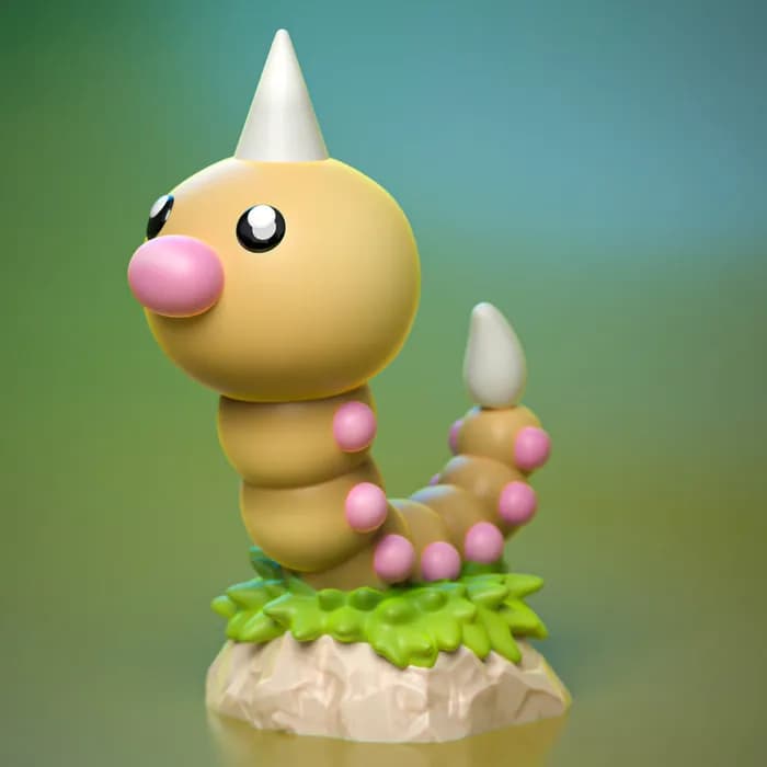 STL - ydeval #013 weedle render 2