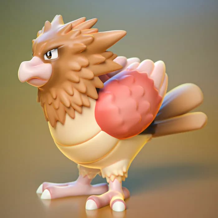 STL - ydeval #021 spearow render 2