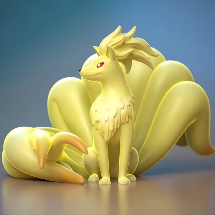 STL - ydeval #038 ninetales