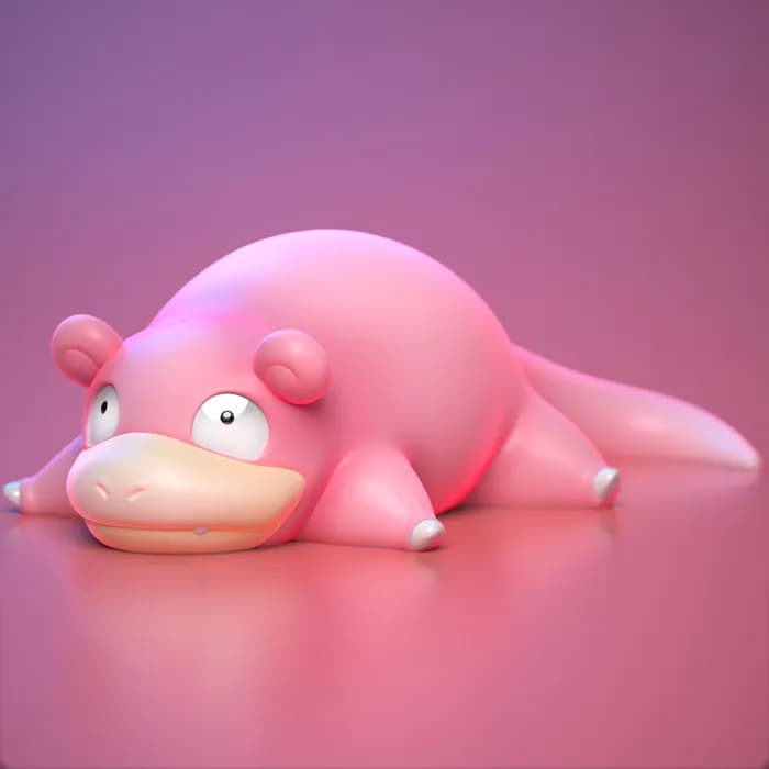 STL - ydeval #079 slowpoke render 2