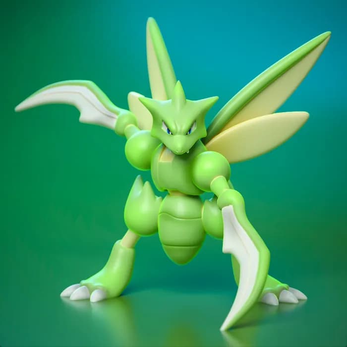 STL - ydeval #123 scyther render 2
