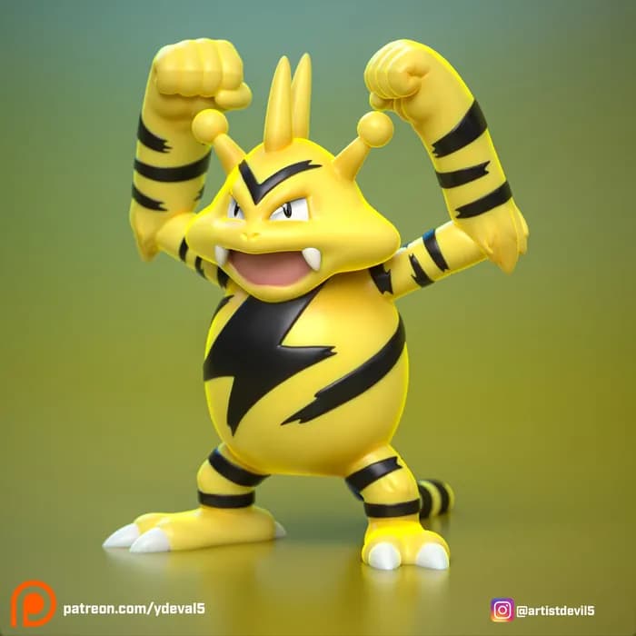 STL - ydeval #125 electabuzz render 1