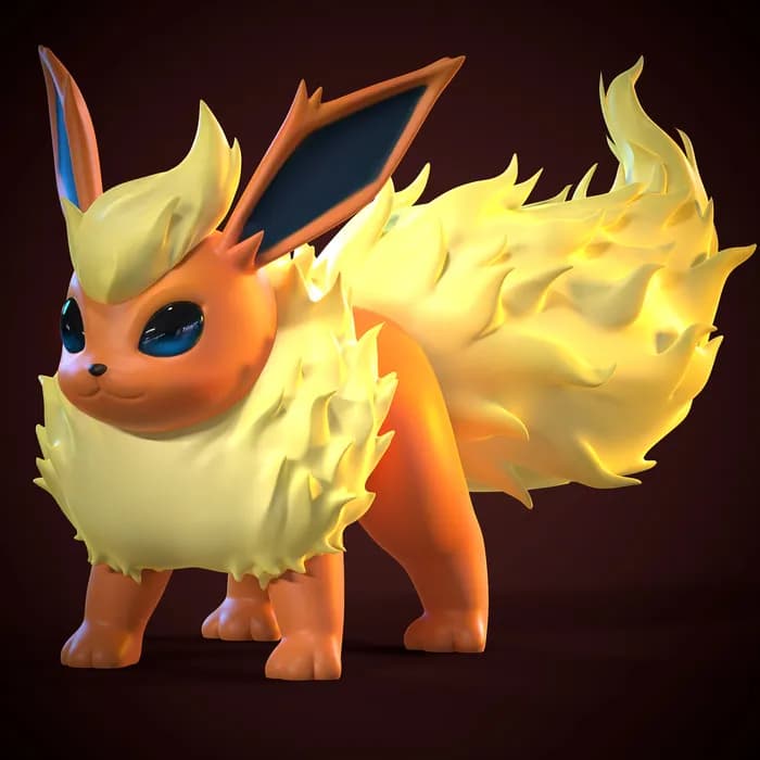 STL - ydeval #136 flareon1 render 2