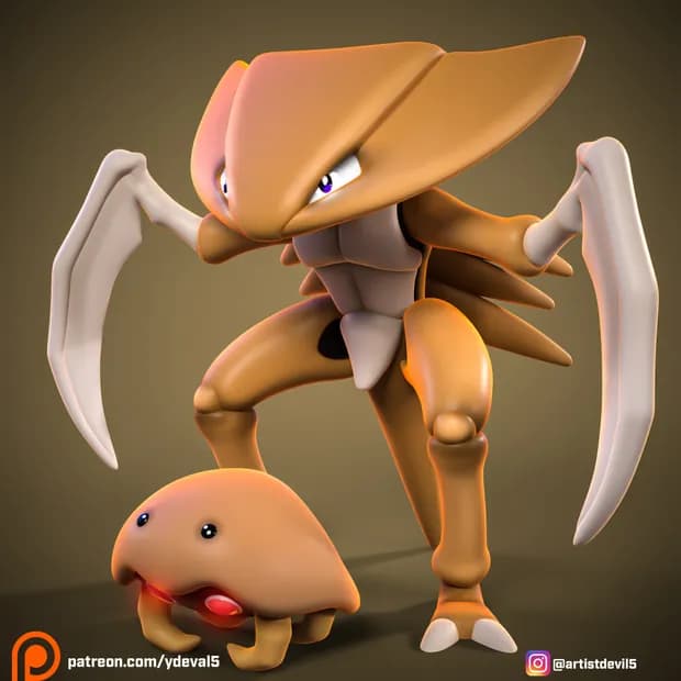 STL - ydeval #141 kabutops