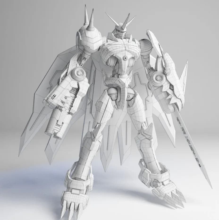 STL - digimon omnimon render 2