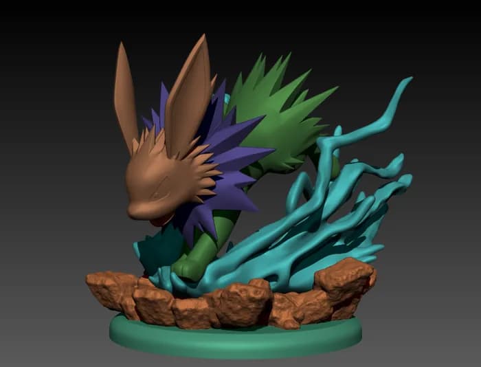 STL - jolteon kids collections render 3
