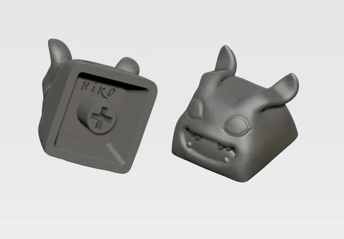STL - keycap koromon digimon render 2