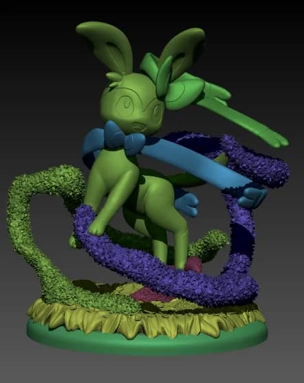 STL - sylveon render 3