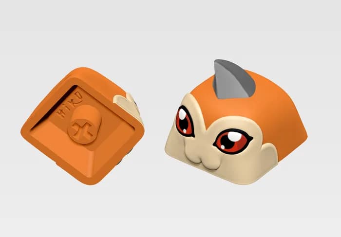 STL - tsunomon keycap render 2