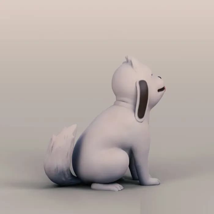 STL - akamaru naruto render 2