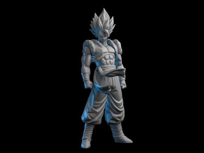 STL - gogeta blue render 3