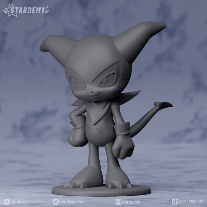 STL - impmon digimon render 4