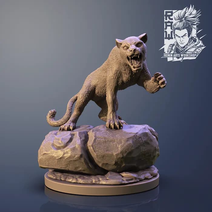STL - lions felinefury leones render 2