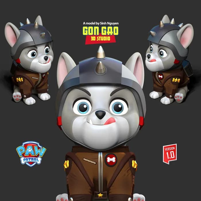 STL - patrulla canina render 3