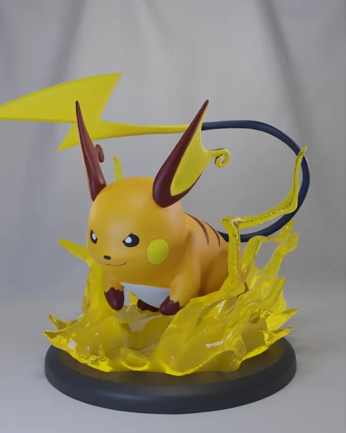 STL - pikachu pack render 2