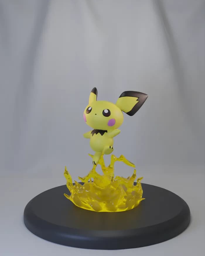 STL - pikachu pack render 4