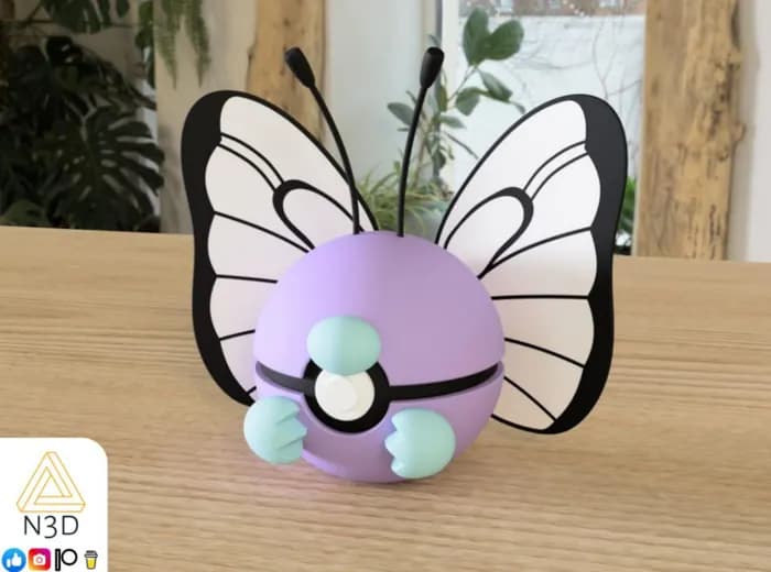 STL - #0012 butterfree render 1