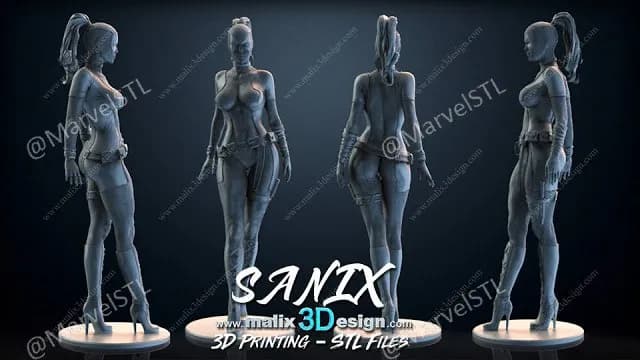 STL - 1 lady deadpool render 2